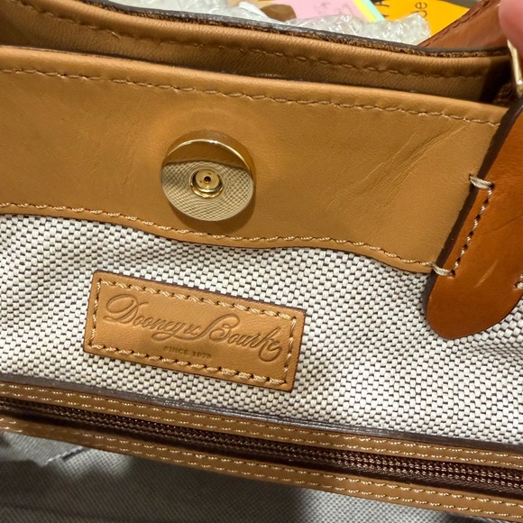 Dooney & Bourke Brown Leather Backpack - Picture 6 of 12